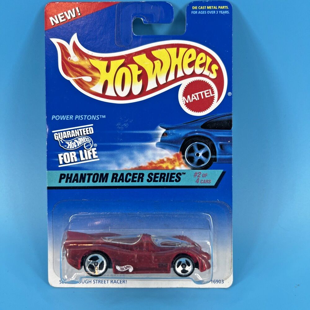 1997 Hot Wheels #530 Phantom Racer #2 Power Pistons without painted base